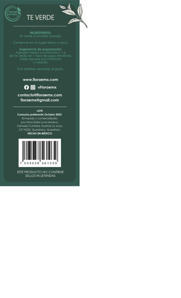 Té Verde (100g) - Imagen 2